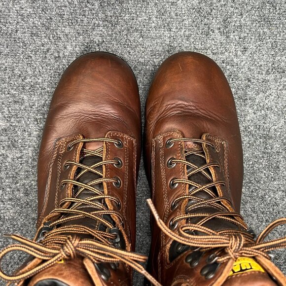 LaCrosse 8" Quad Comfort 4x8 Boots Men's 16 Brown Leather Waterproof Plain Toe - Picture 12 of 15